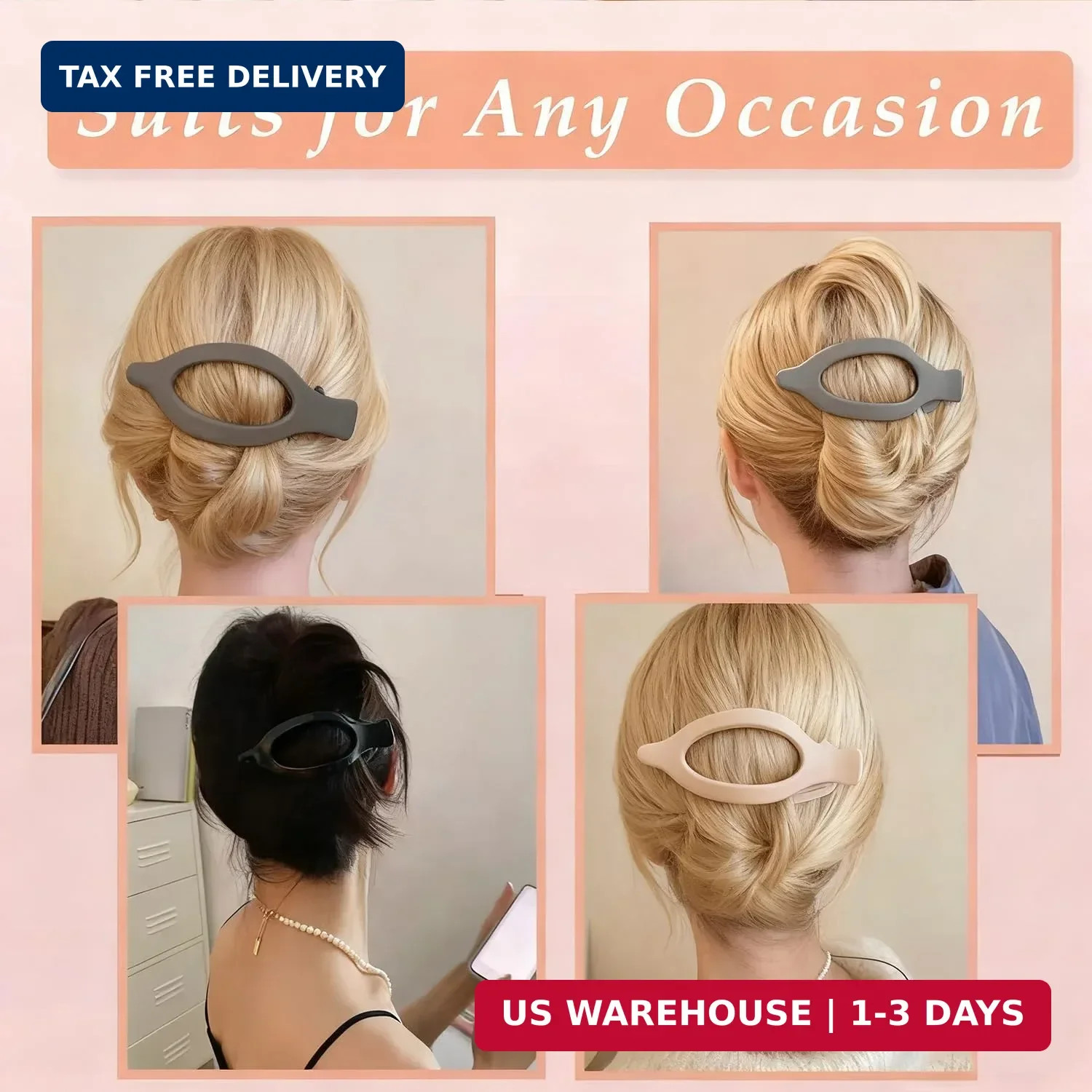 Flat Hair Clips, 9 PCS 4.7 Inch Large Side Slide Volume Duckbill Clips for Women