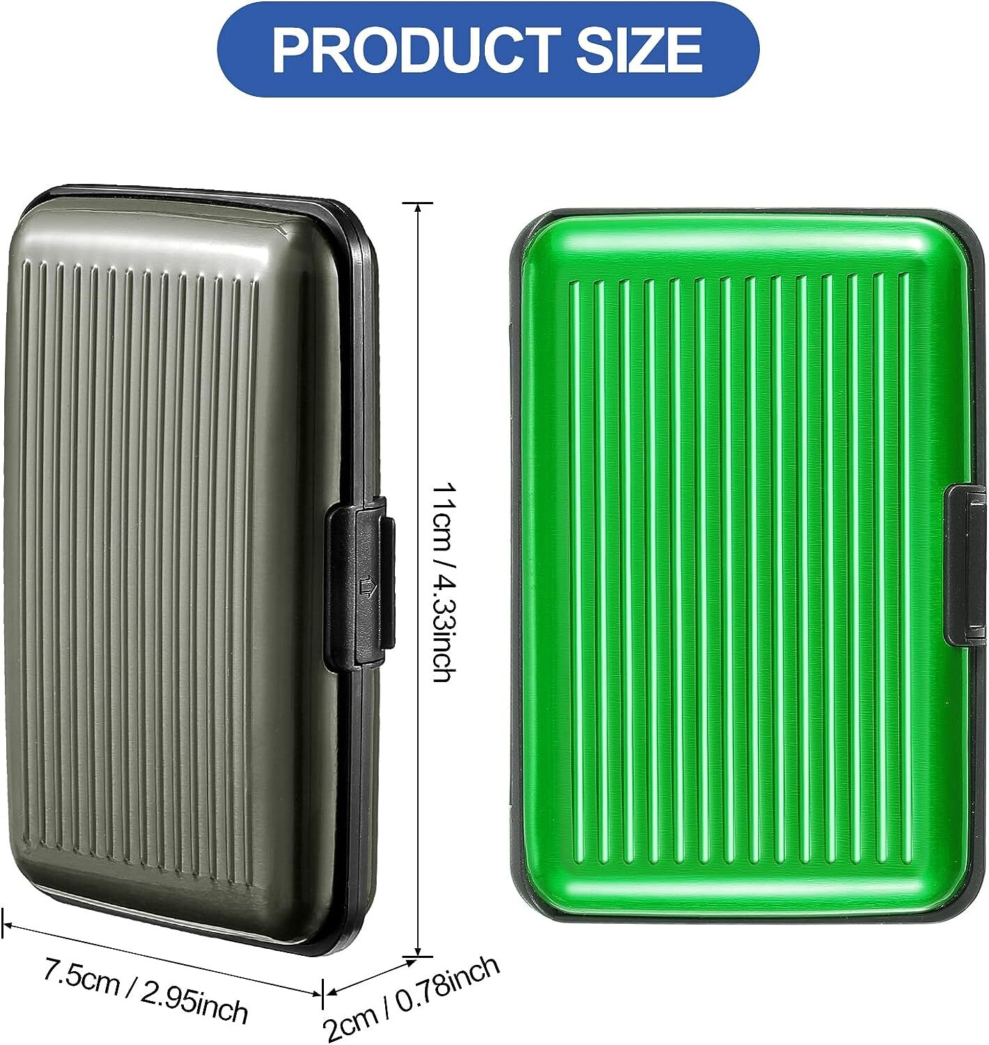 Waterproof Business ID Credit Card Wallet Holder Aluminum Metal Pocket Case Box
