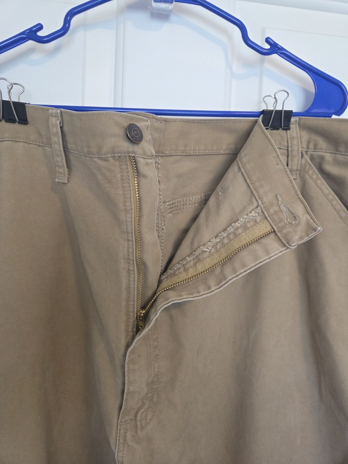 Wrangler Workwear Carpenter Pants Men’s Size 46×30 Brown Relaxed 94LSWAO