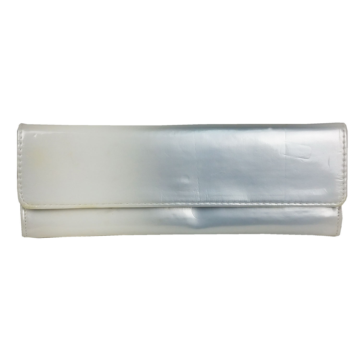 Synthetic Leather PU Pouch Clutch Party Bag Purse Girl Women 2 Tone Color