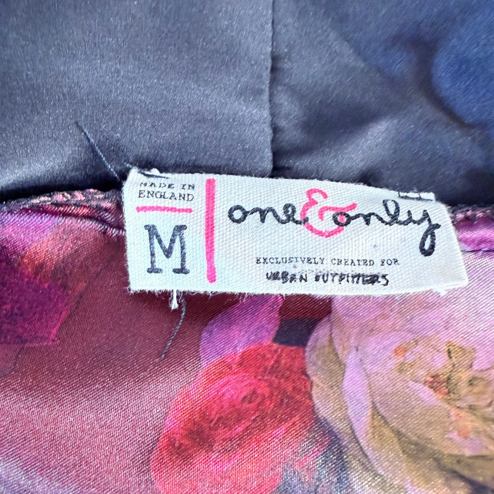 One & Only Women’s Floral Kimono Wrap Top Shirt Burgundy Pink Medium