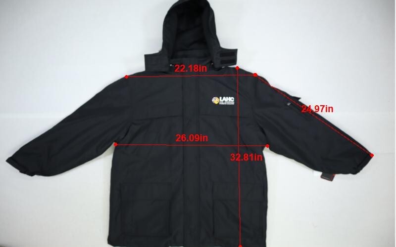 Weatherproof 3 in 1 Systems Hood Jacket LAHC Embroider Graphic Logo Black Men XL