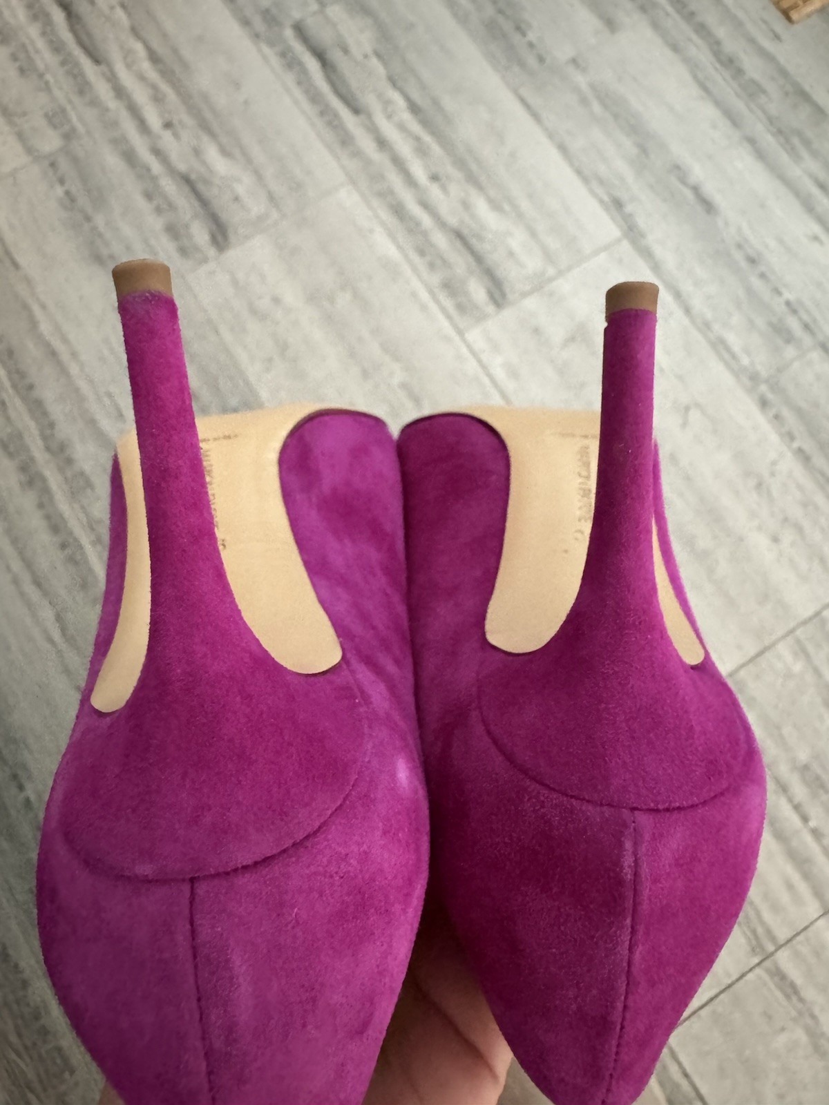 Marion Parke Pink Suede Pointed Toe Stiletto Pump Heels Women’s US 6