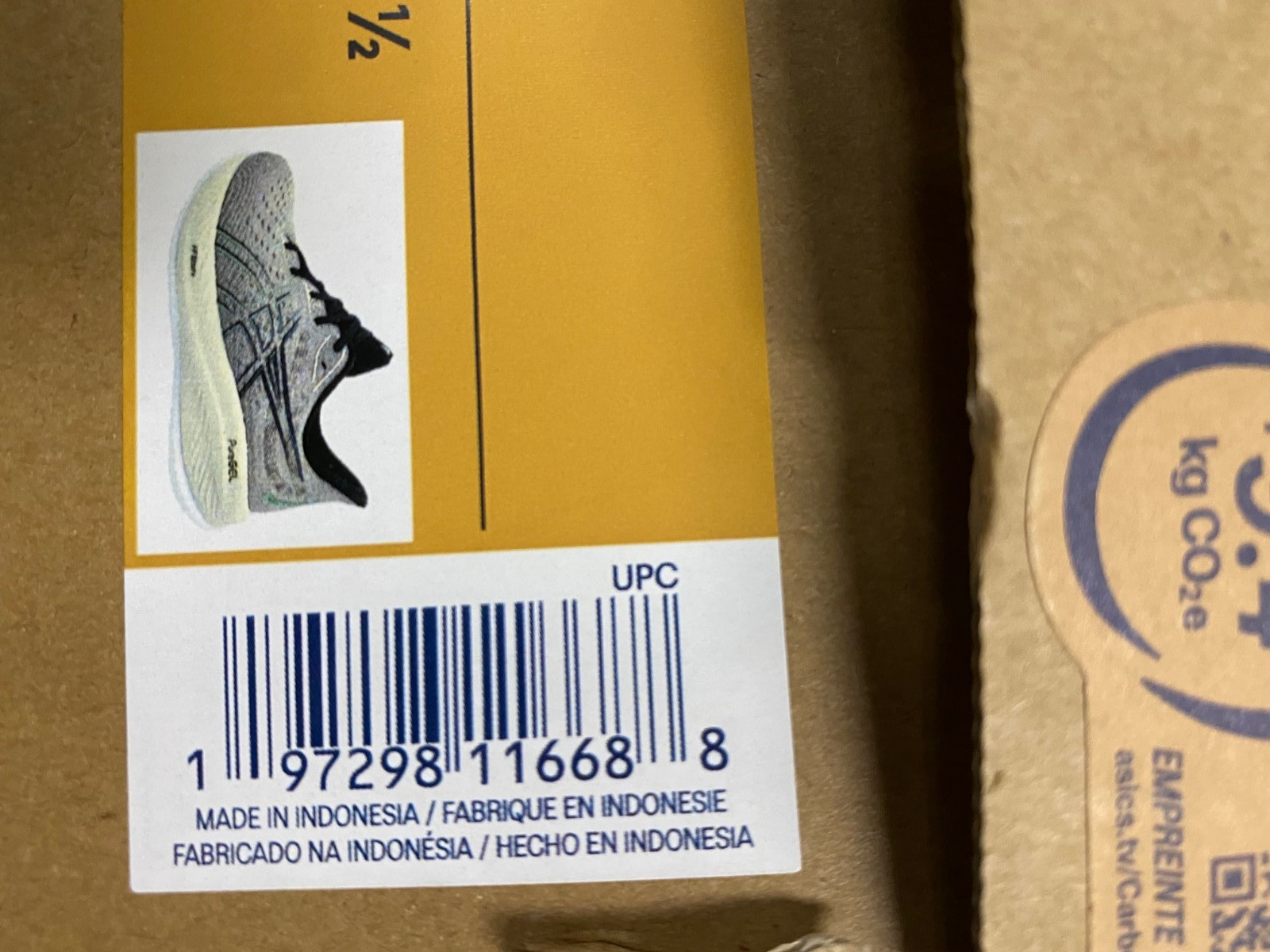 Asics Shoes Men’s US Size 7.5 Moonrock Dark Mint Gel-Cumulus 26 Carbon Footprint