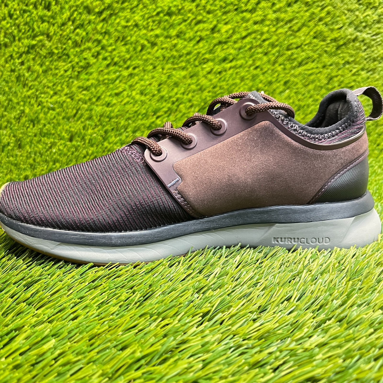 Kuru Atom Womens Size 7D Brown Gray Athletic Running Walking Shoes Sneakers