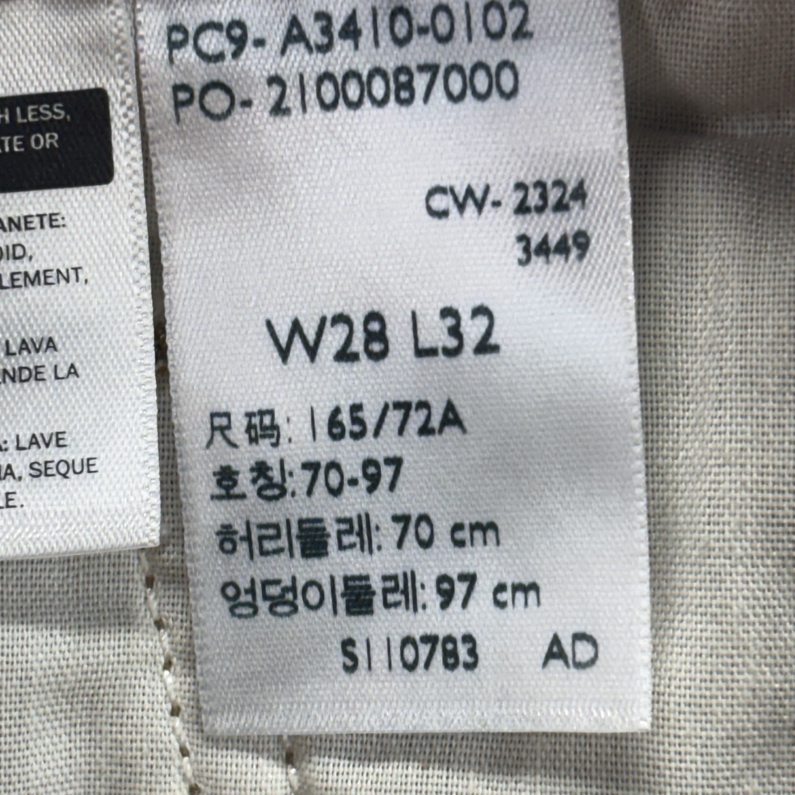 Levi’s 726 Flare High Rise Corduroy Pants Womens 29×32 Brown Strech Western NEW