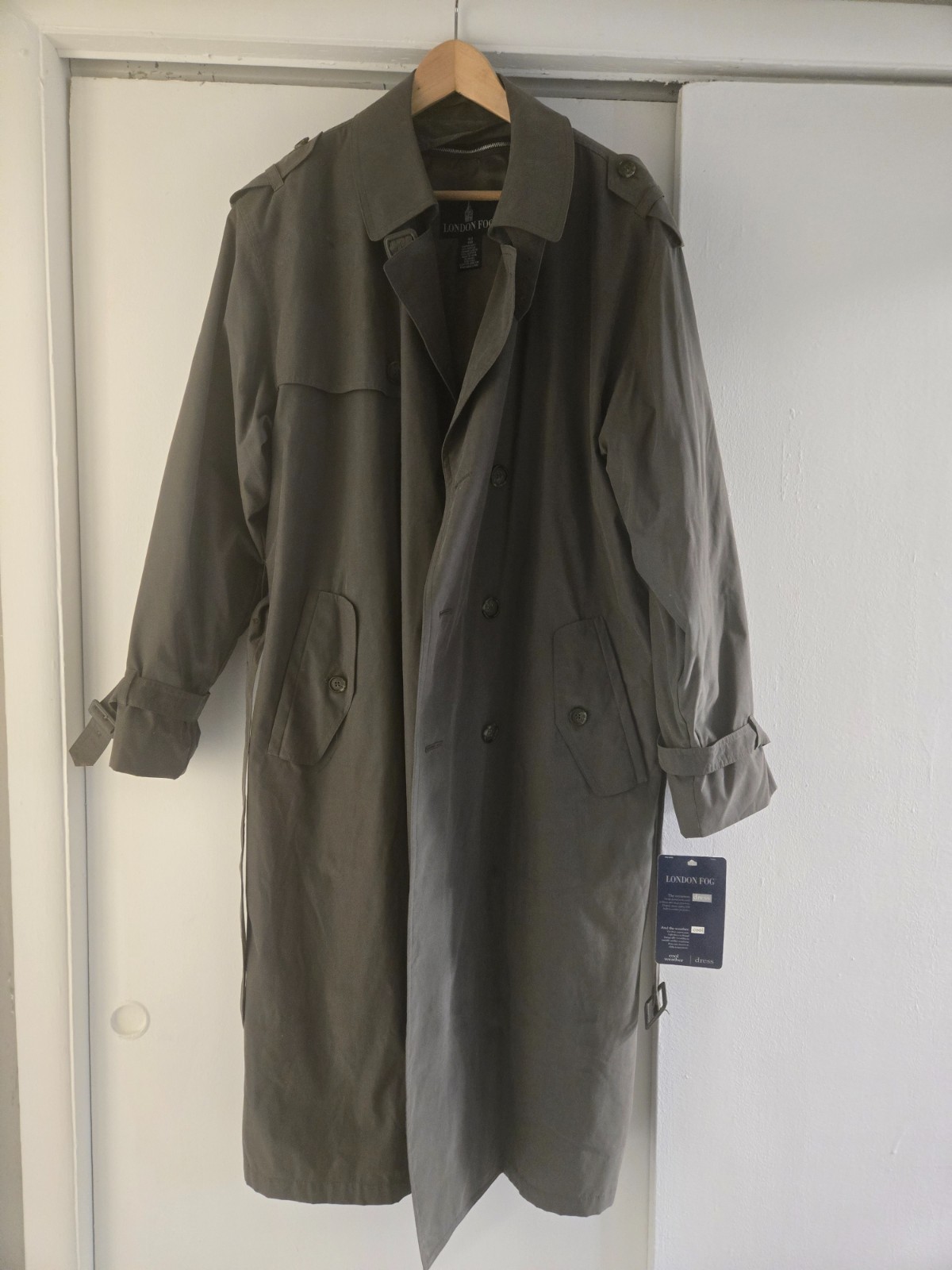 London fog trench coat mens 40 reg