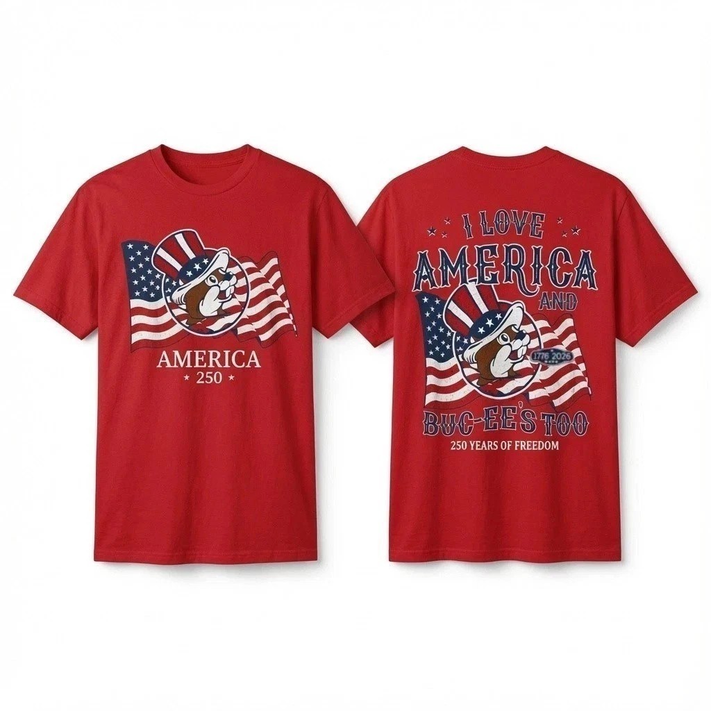 250th Anniversary America 4th of July 2026 Buc-ees T-Shirt Reprint
