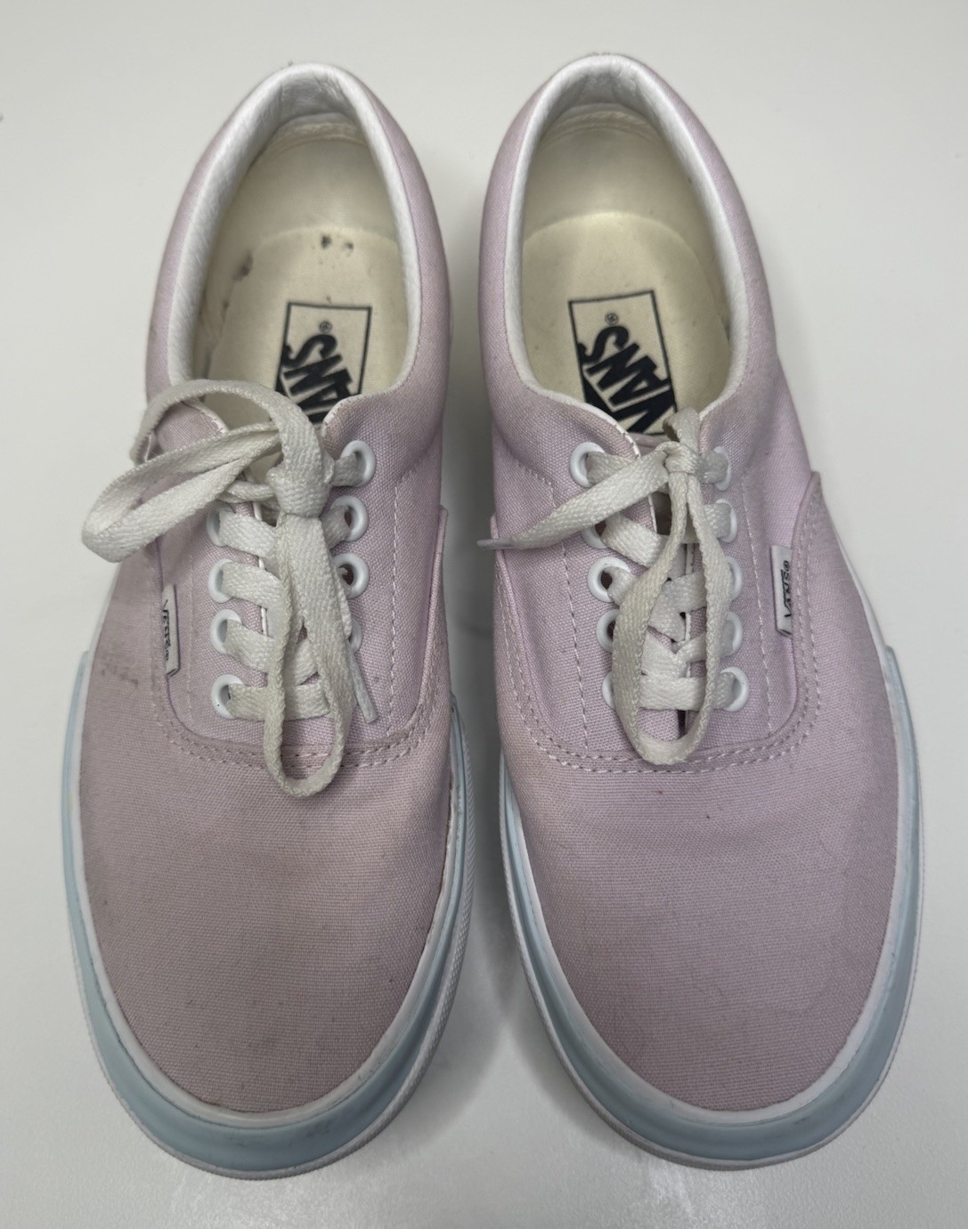 Vans Era Stacked Sneakers Womens 8 Pastel Pink Canvas Platform VN0A4BTO24D Skate