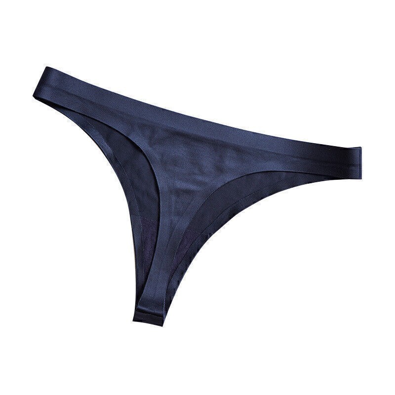 Women’s Sexy Thongs Cotton G-string Briefs T-back Invisible Middle Waist Panties