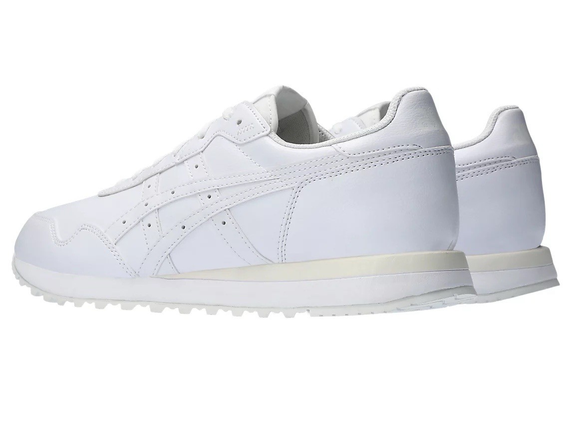 Men ASICS TIGER RUNNER II Lifestyle Sneakers Shoes White/White 1203A273-100