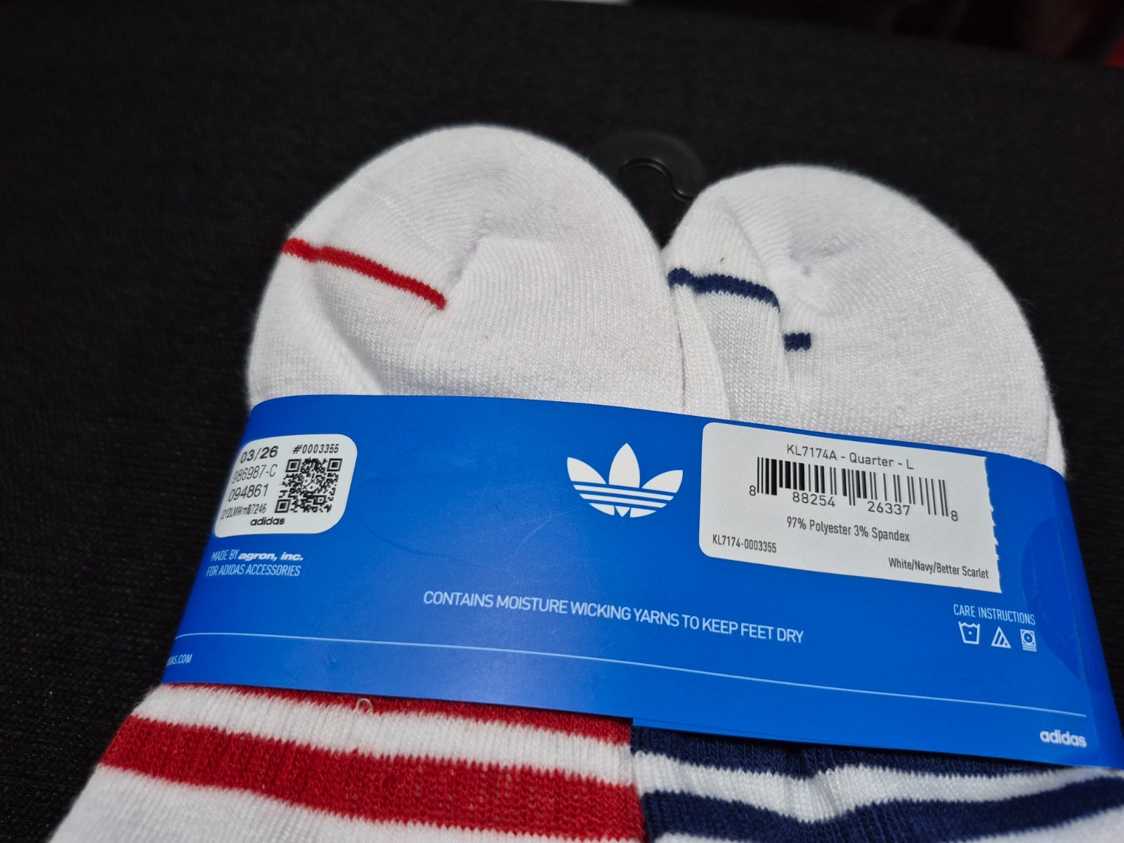 Adidas Men’s – Clima Cool Cushioned Quarter Sports 6 Prs Comfort Socks SZ 8-12