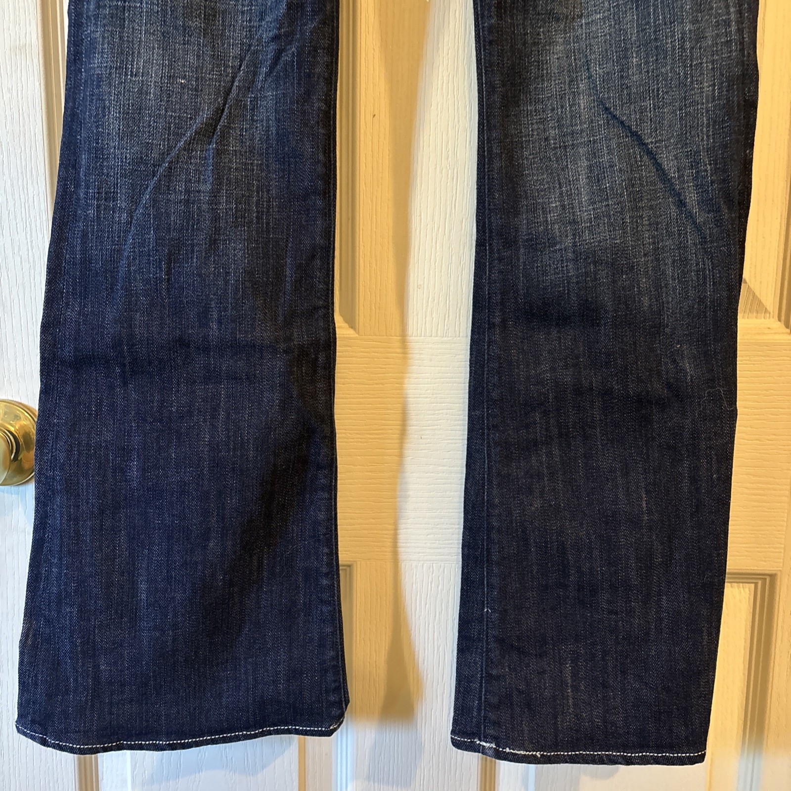 Vintage Rock & Republic Dark Blue Embellished Flare Jeans Women’s Size 29