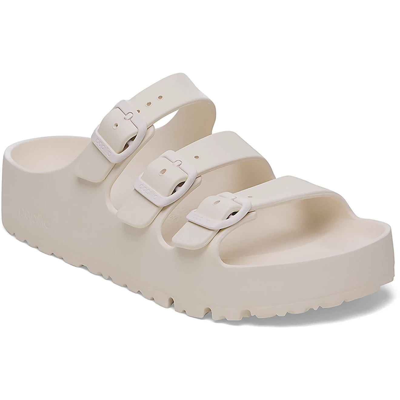 NEW Birkenstock Women Florida III Flex Platform EVA Light Beige Sandals Slides