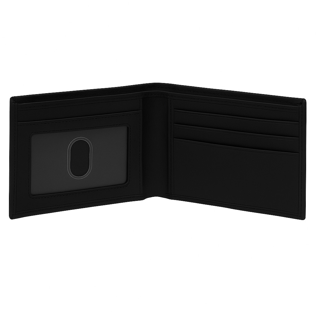 Genuine Leather Minimalist Bifold Wallets For Men RFID Blocking Slim Mens Wallet