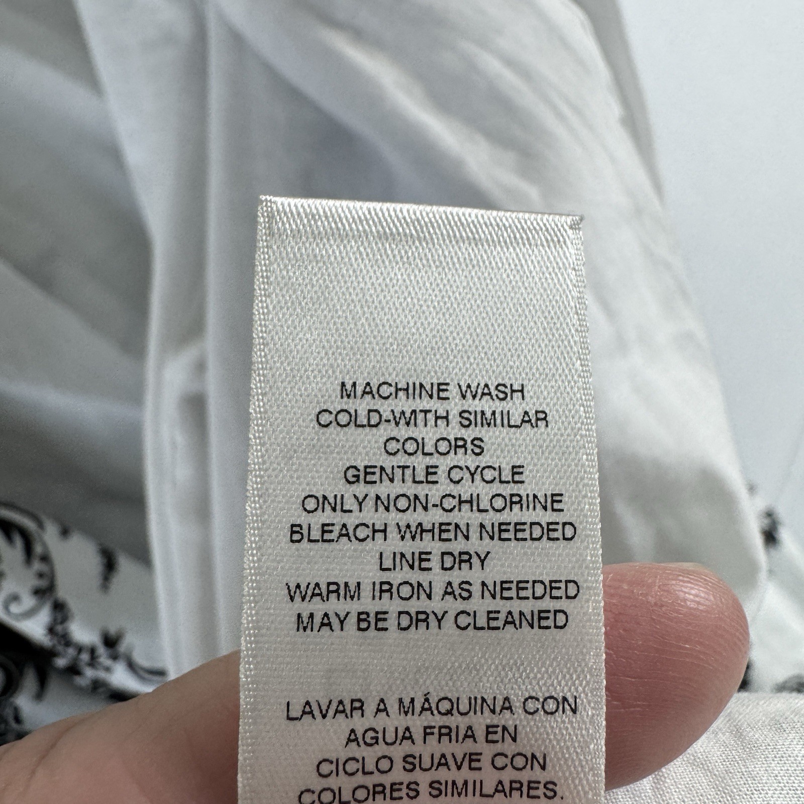 Chicos Size 3P Linen Blend Open Front Blazer White Black Paisley Womens XLP