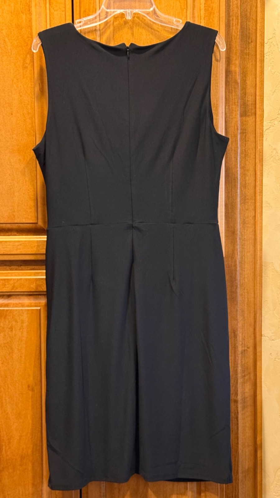 White House Black Market Womens Black Button Accent Cocktail Dress Size 14