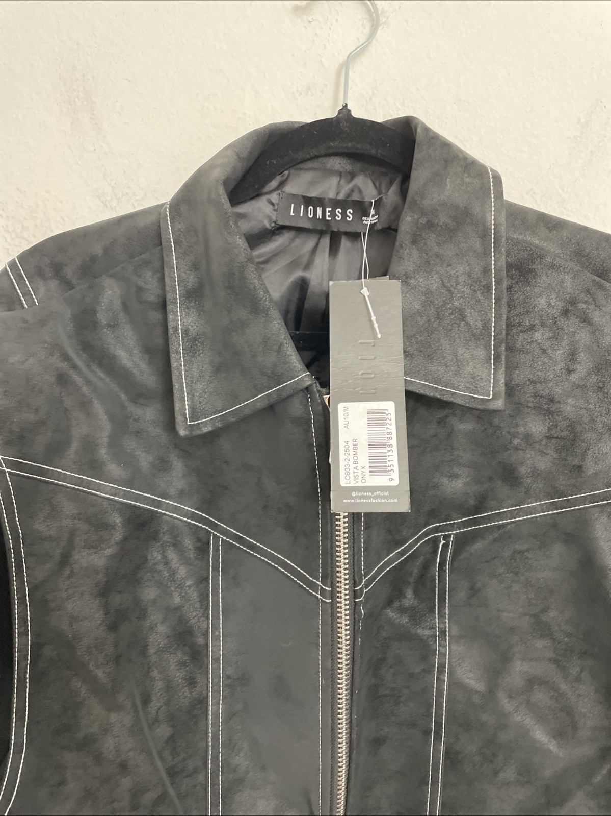 Lioness Womens Vista Bomber Jacket black Onyx size M NWT $145 msrp