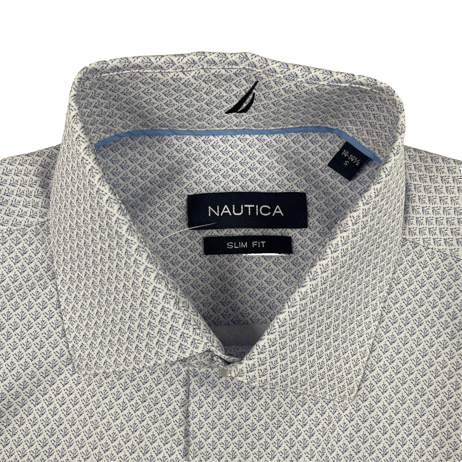 New Mens Nautica Performance Super Shirt SS Button Down Sz S 14-14 1/2 NWT
