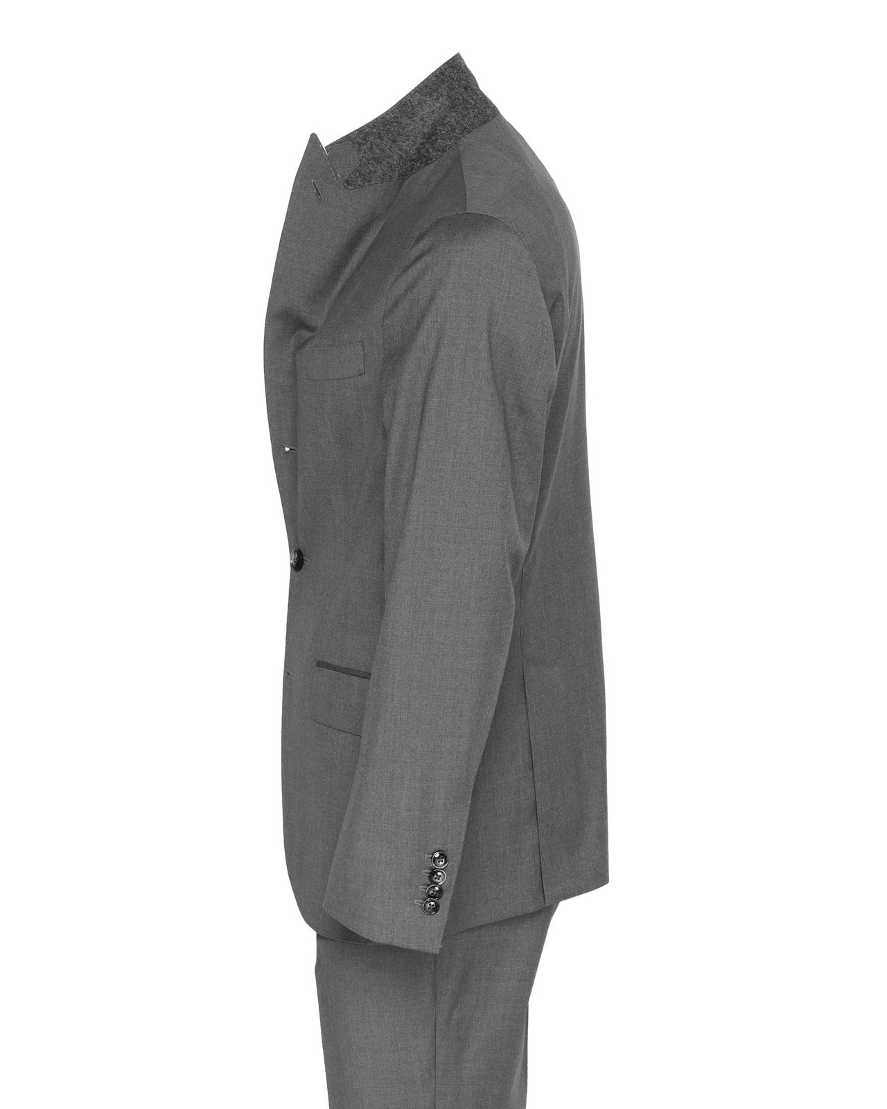 NWT EDUARDO DE SIMONE SUIT grey lightweight wool luxury handmade Italy 46
