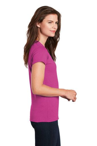 Gildan G500VL Womens Short Sleeve Heavy Cotton V Neck Plain Stylish T-Shirt