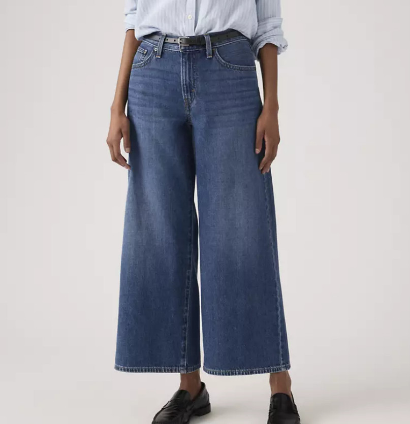 Levi’s Middy Wide-leg Ankle Lightweight Women’s Jeans, Kiss Goodbye – Dark Wash