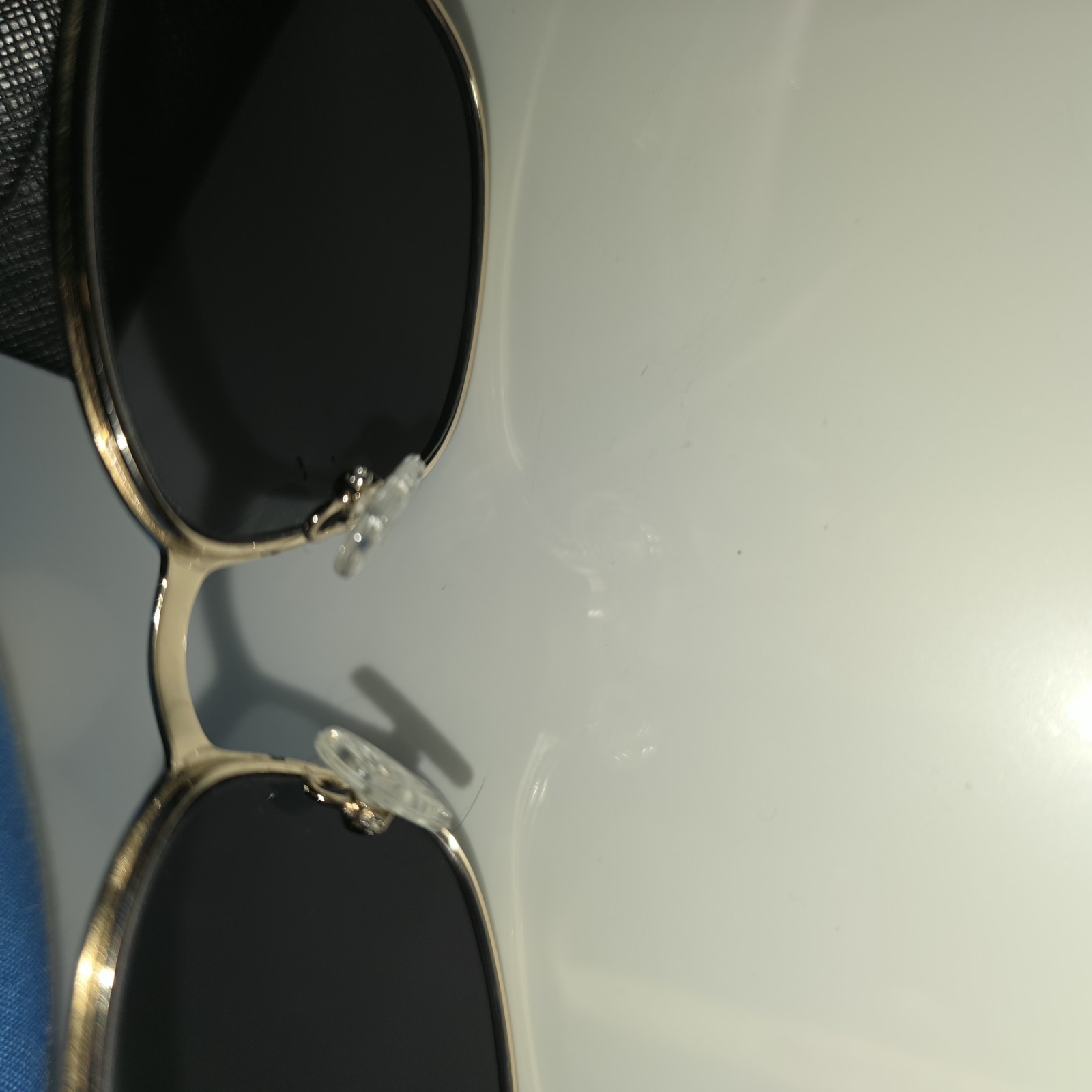 Karen Kane Cloudberry Sunglasses Black Gold Metal Cat Eye 54-16-140
