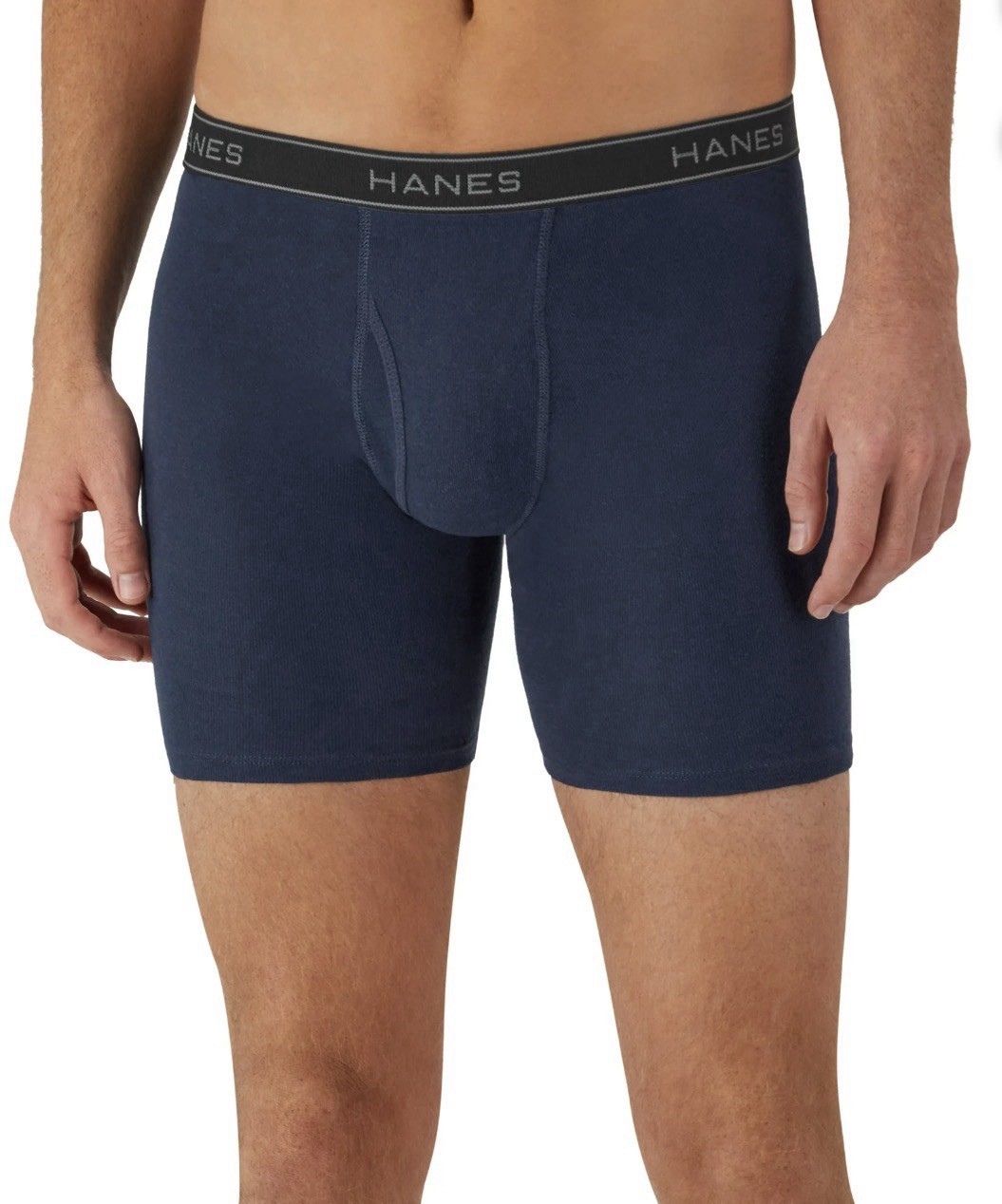 10-Pack HANES Men’s Large (36-38)Boxer Briefs Tagless Comfort Flex Waistband NWT