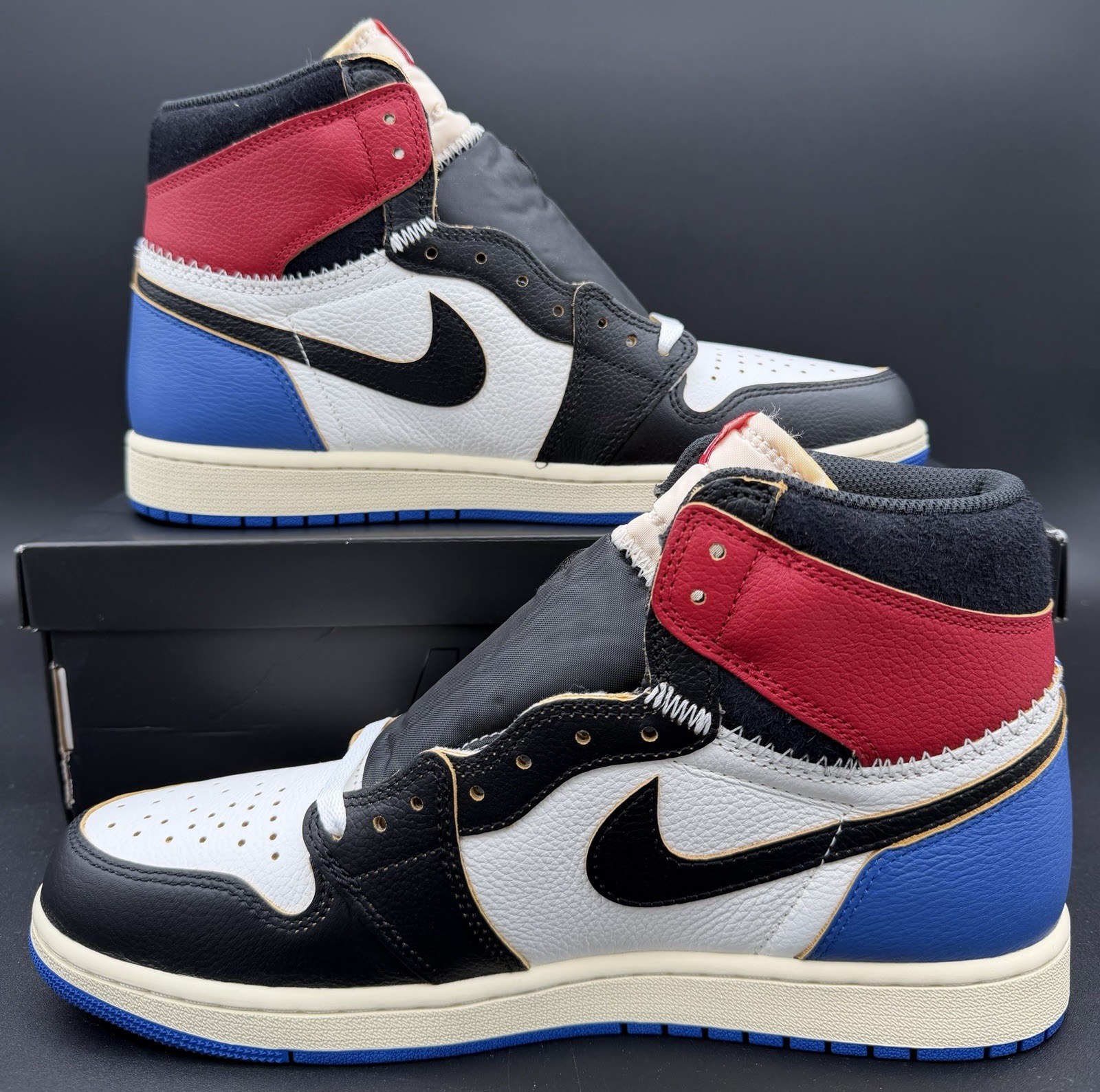 Size 11.5 – Nike Air Jordan 1 Retro High Og Sp Fragment Union LA Ds Og All