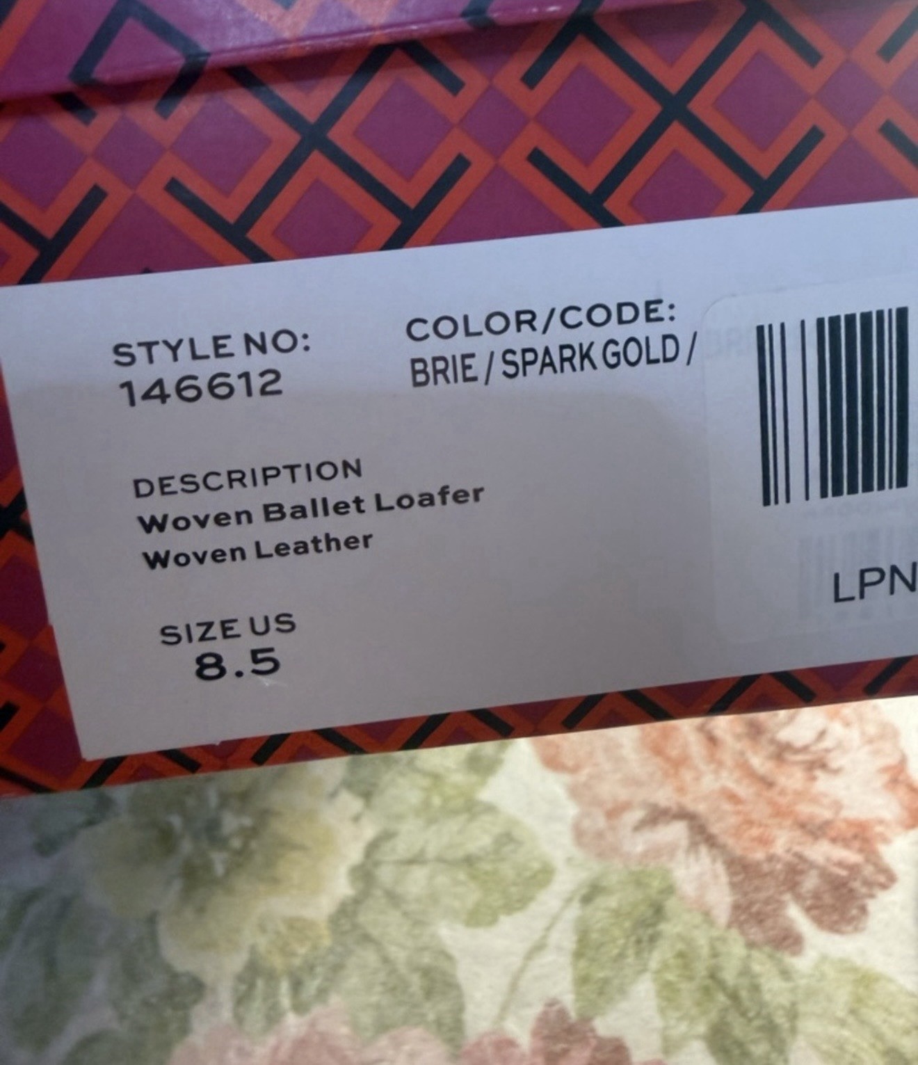 Tory Burch NEW In Box Woven Ballet Loafer Retail $378 Size 8.5