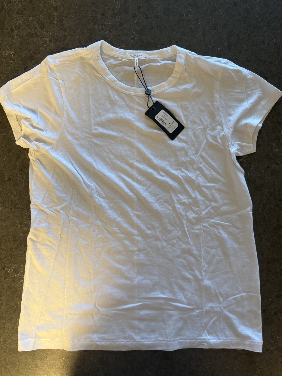 Rag & Bone Classic White Crewneck Core Tee Short Sleeve T Shirt Size M NWT