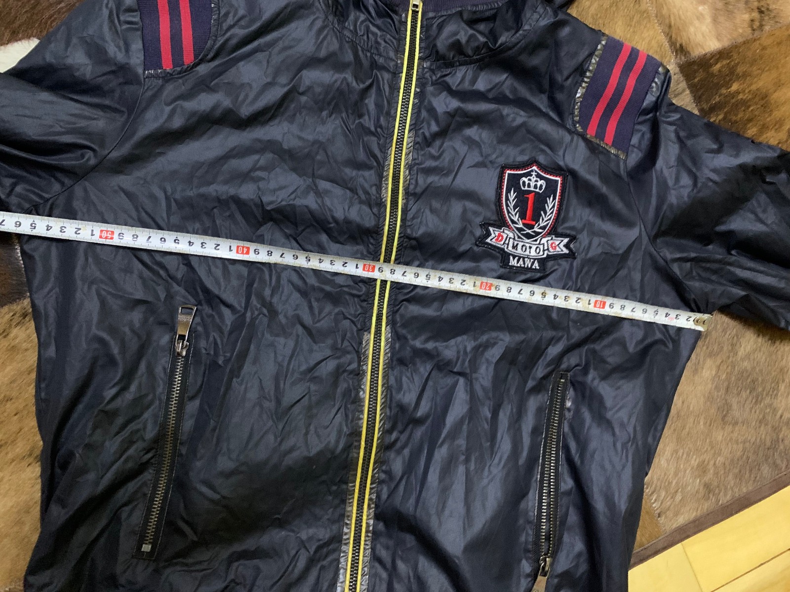 ITTIERRE Italy Men’s Hooded Jacket Windbreaker Navy Blue Size 52