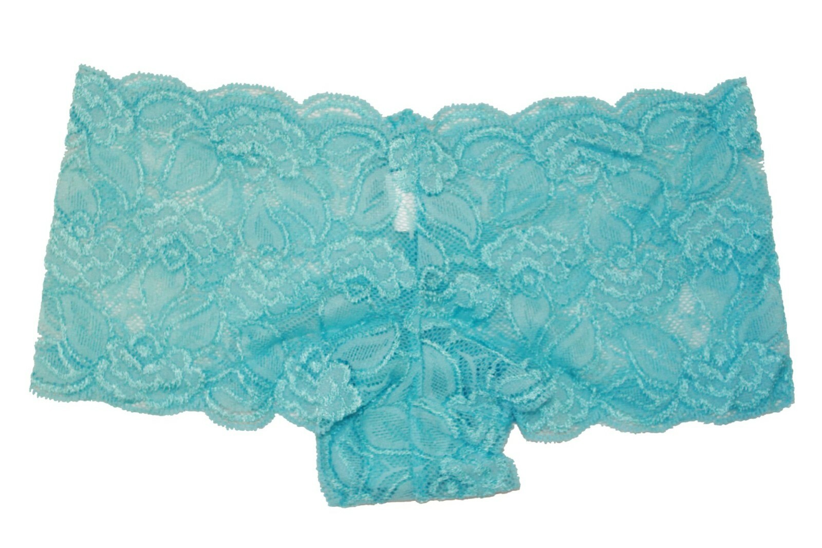 Flirtzy Stretchy Floral Lace Tanga Panty Boy Shorts Underwear, S/M, 4 Pack