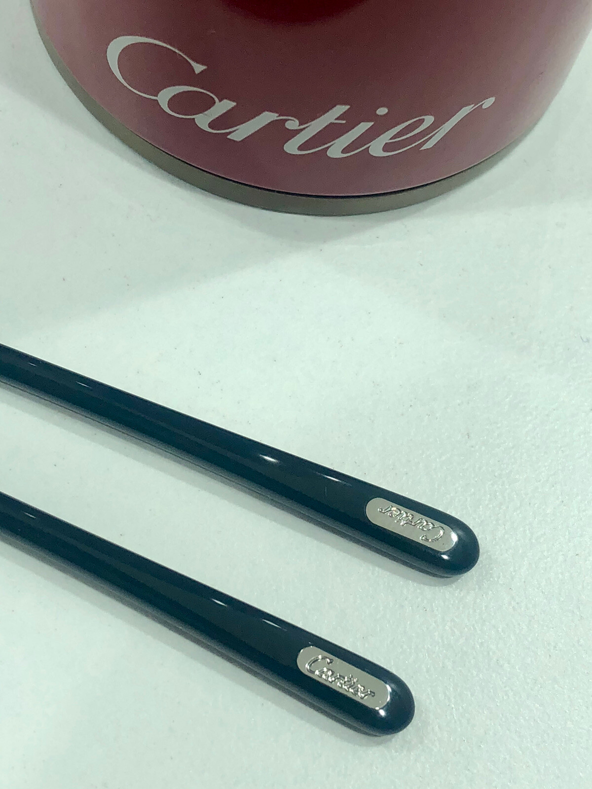 New CARTIER Black Earsock Replacement Black Sunglasses tips