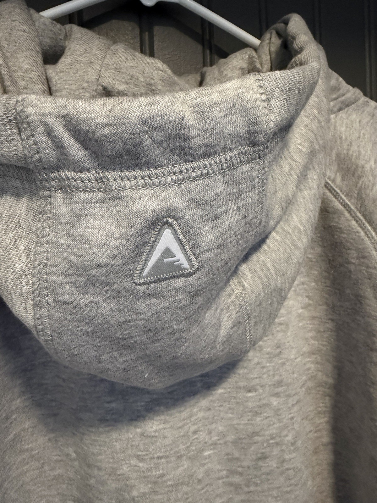 Antigua A-Line Creighton Bluejays Logo Gray Full Zip Fleece Hoodie Men’s L