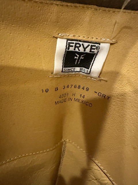 Frye Phillip Harness Tall boots Whiskey color, size 10 M