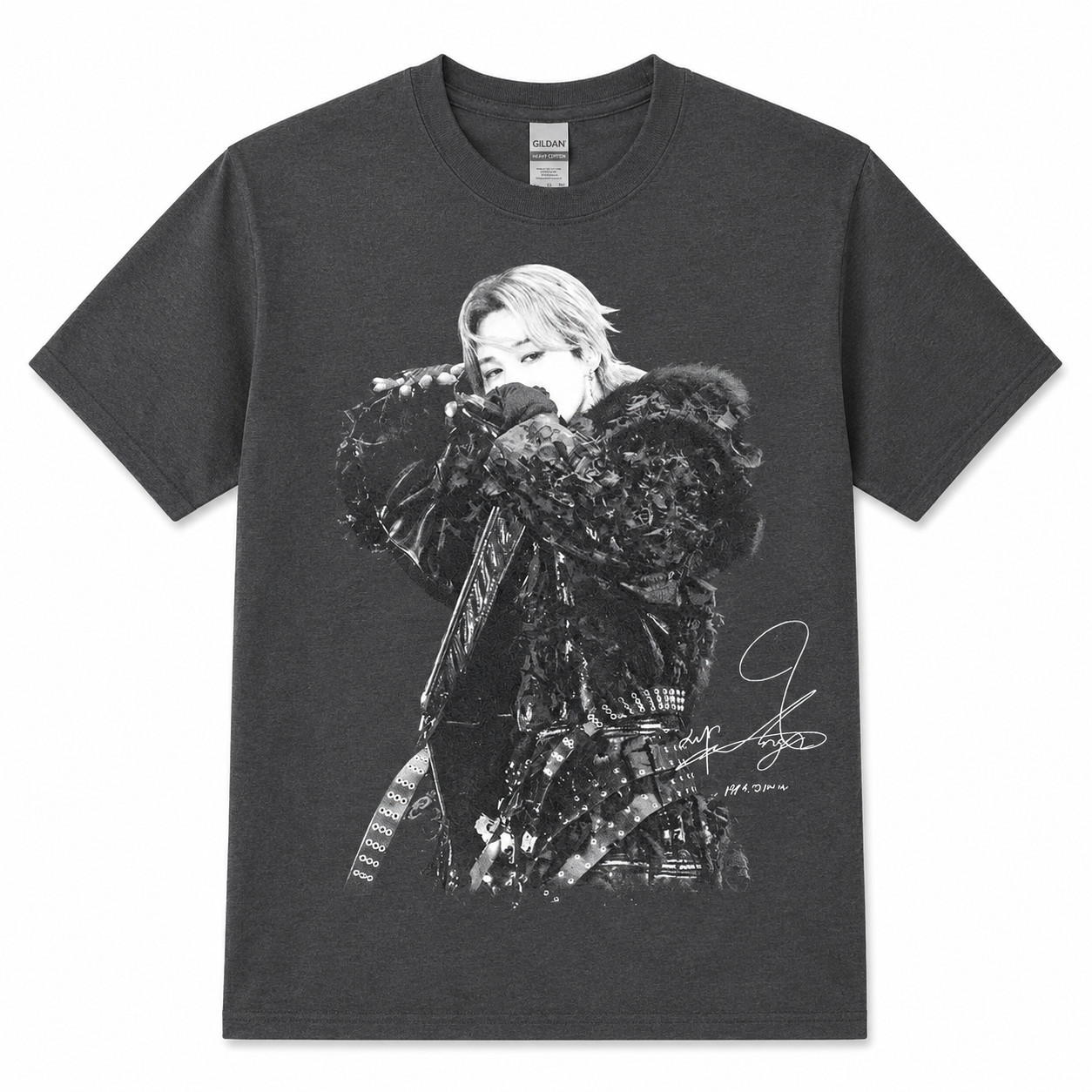 Vintage Kpop Jimin & Signature Trendy rePrint Graphic Cotton Unisex Tee