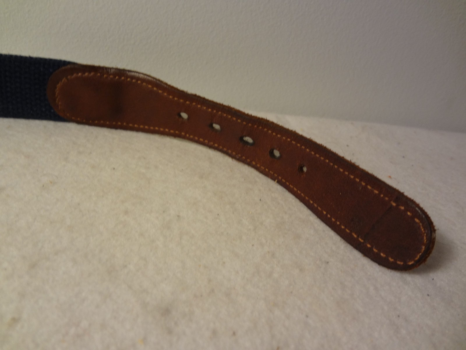 Vintage Preppy Belt with Flags by Preston Made In New England 35 1/2″ – 38 1/2″