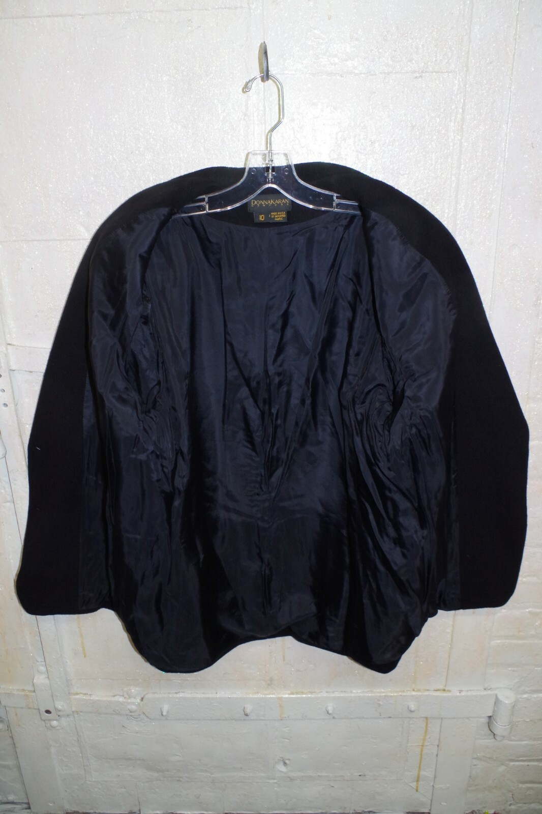 CC1 DONNA KARAN NEW YORK BLACK LABEL CASHMERE & WOOL JACKET BLAZER 10