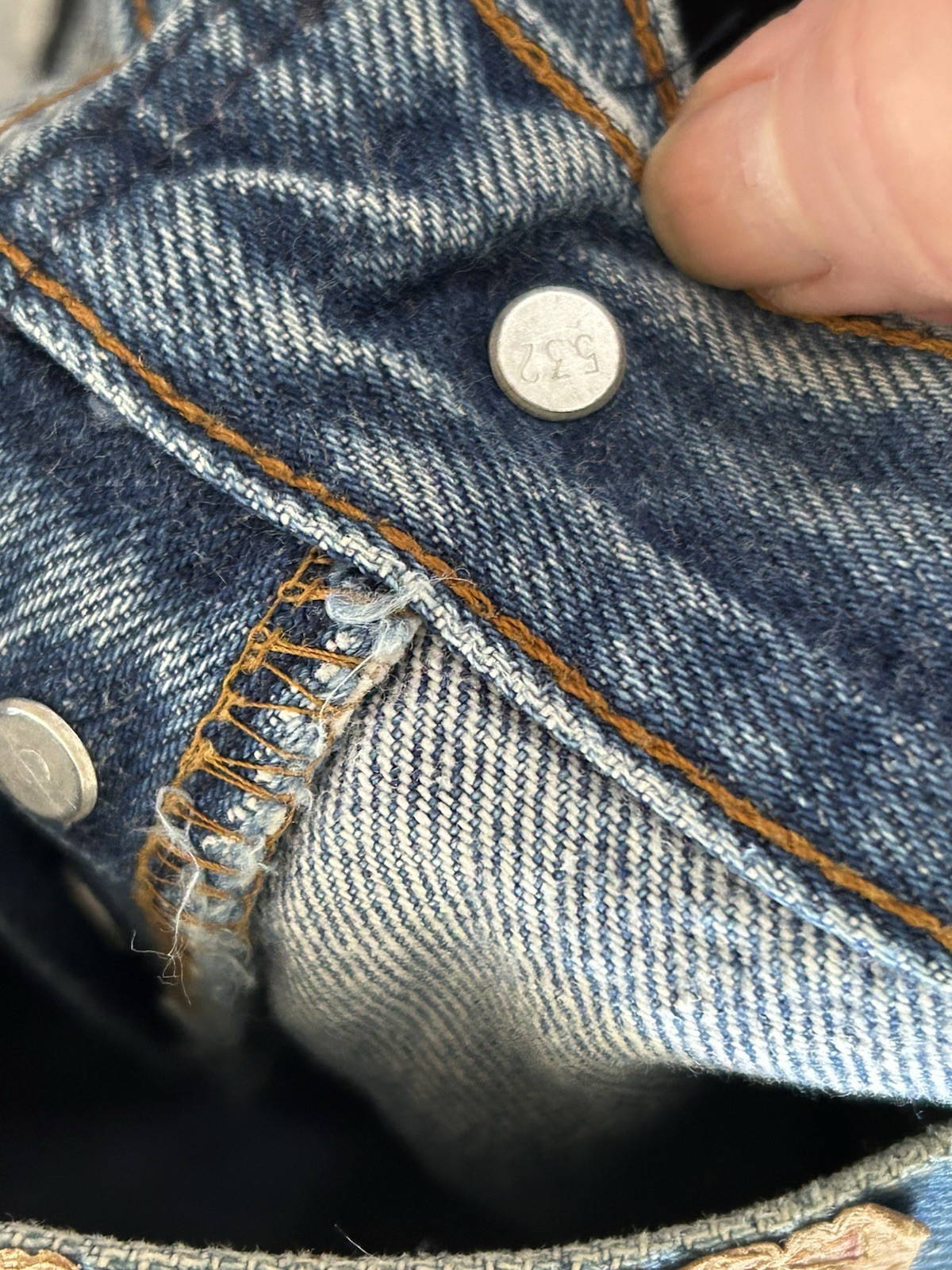 Vintage 80s Levi’s Denim Jeans 501 0118 36×32 (34×31) Made in USA Distressed