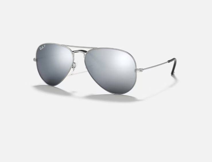 Ray-Ban Aviator Classic RB3025 Silver Metal Frame w/Mirrored Lenses