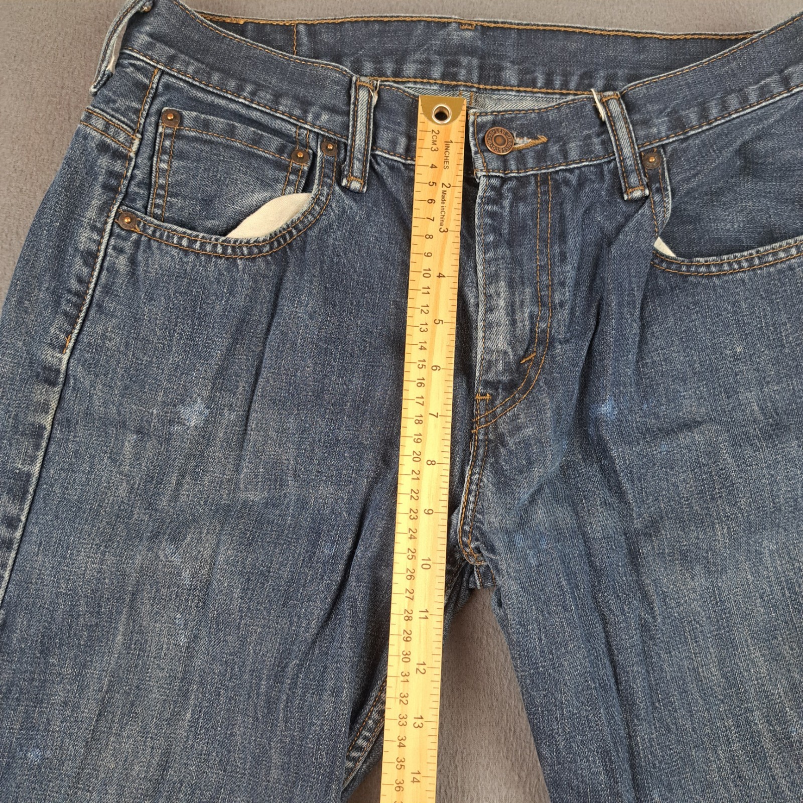 Levi’s 569 Loose Straight Denim Jeans Men’s 30×30 (Fits 30X28) Distressed