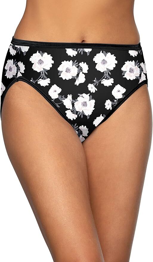 4 Pairs Vanity Fair Illumination Briefs HI-CUT Mixed PRINTS 13108 6 7 8 9 10