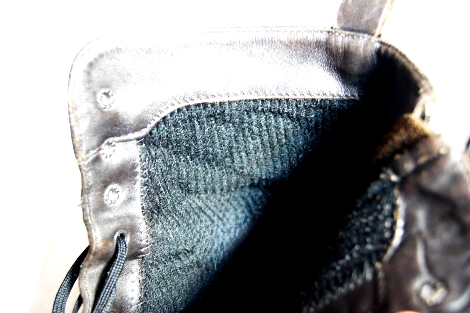 Santana® Canada Low Boots Black Sz. 8.5M W/Side Zipper AND Lace-Up Vintage 1997