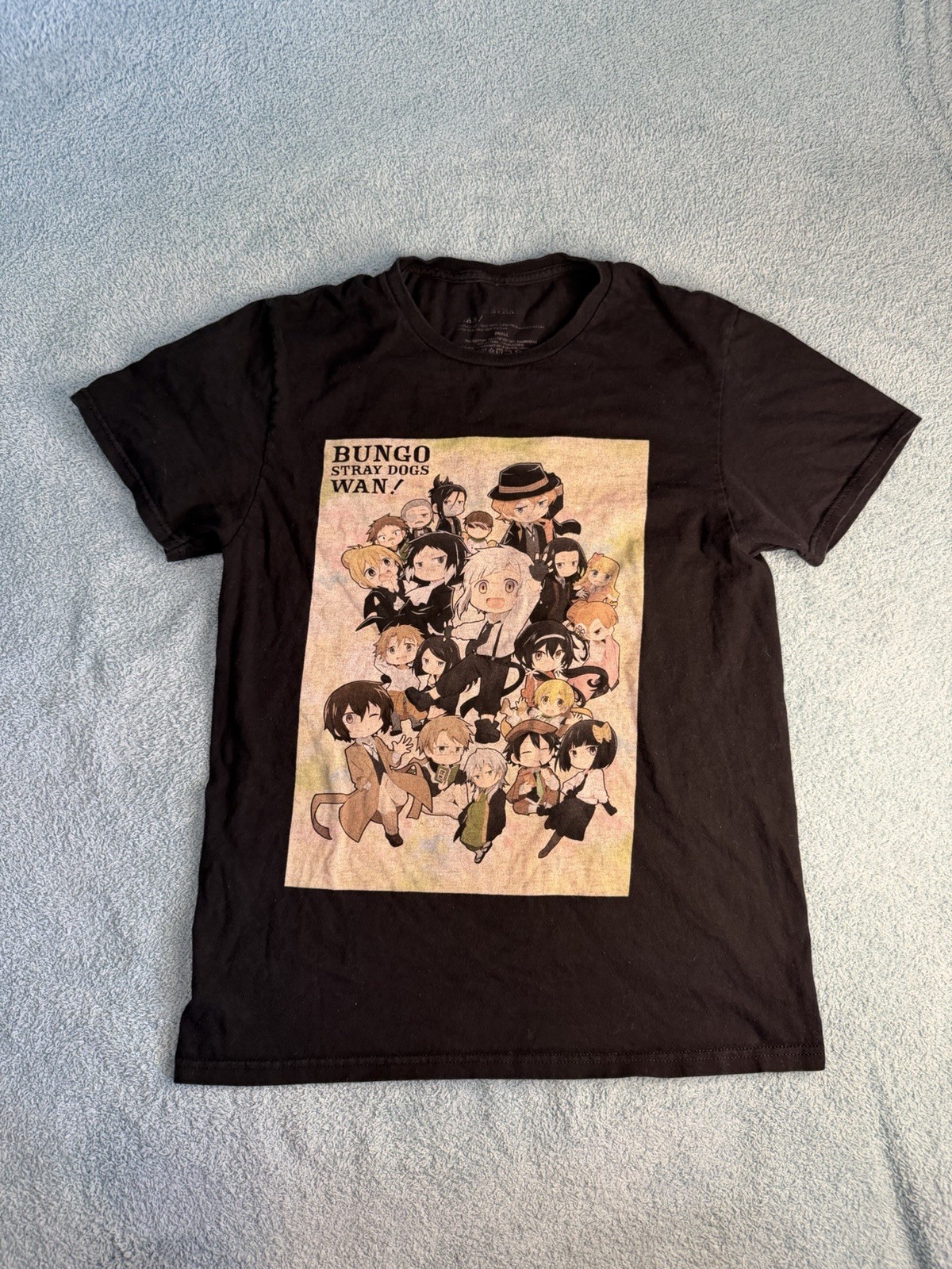 Bungo Stray Dogs Wan Kadokawa Graphic Print T-Shirt Size Small Full Cast