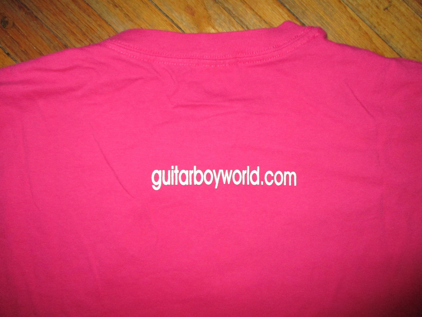 2XL GUITAR BOY T SHIRT Defunct World Company Store Mustache Skull Crown Pink XXL