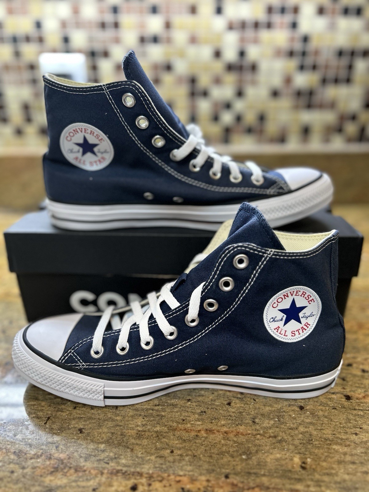 Converse Men’s 8/Women’s Size 10 Navy Blue CTAS Hi