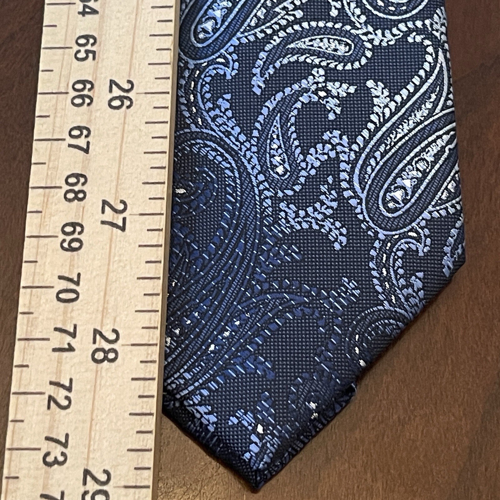 Platinum Designs Blue Hand Made 100% Polyester Men’s Neck Tie Made In China