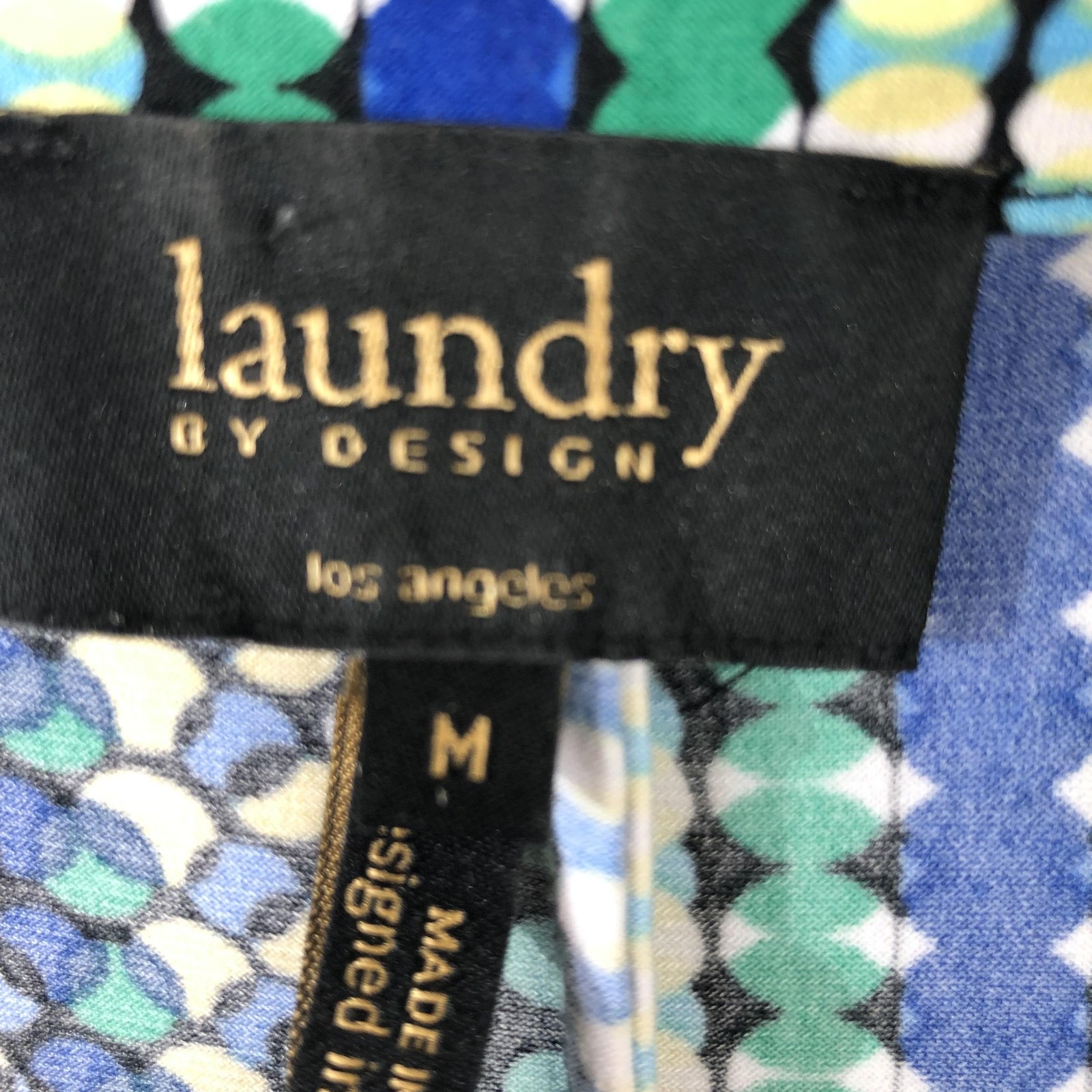 Laundry by Design Dress Womens Medium Polka Dot Wrap Belted Retro Pattern