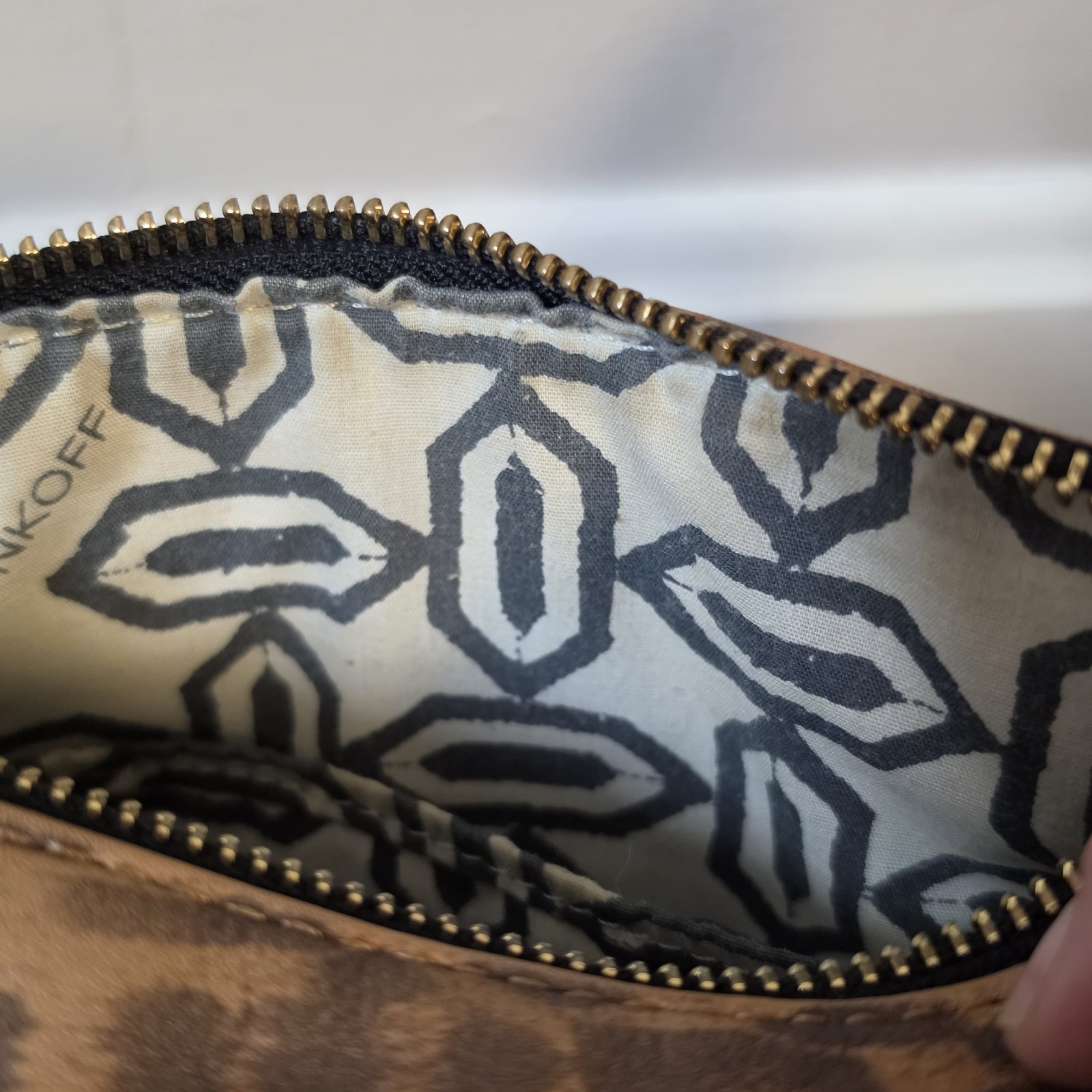 Rebecca Minkoff Cheetah Print Mini MAC Crossbody Bag Gold Link Strap